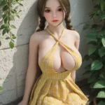 100cm 3ft3 TPE Yellow Dress Fair Skin Sex Doll