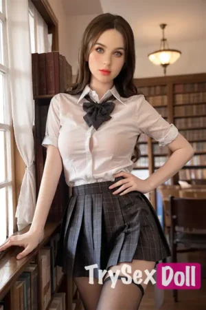 159cm 5ft2 Silicone Big Breasts JK Uniform Sex Doll