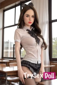 159cm 5ft2 Silicone Big Breasts JK Uniform Sex Doll