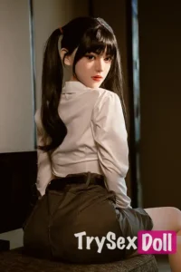 160cm 5ft2 Silicone Big Breasts Double Ponytail Sex Doll