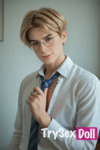 160cm 5ft2 Silicone Blonde Hair Sexy Male Sex Doll