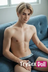 160cm 5ft2 Silicone Blonde Hair Sexy Male Sex Doll