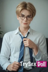 160cm 5ft2 Silicone Blonde Hair Sexy Male Sex Doll