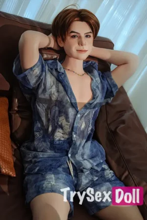 160cm 5ft2 Silicone Brown Hair Sexy Male Sex Doll