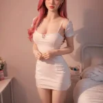 160cm 5ft2 Silicone Nurse Uniform Pink Curls Sex Doll