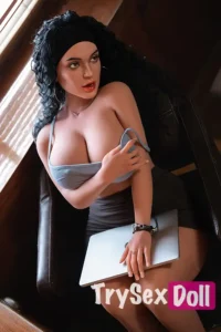 162cm 5ft3 Silicone Black Waves Plump Figure Sex Doll