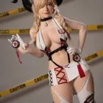 164cm 5ft4 Silicone Lovely Devil Horns Small Boobs Sex Doll