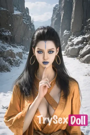 164cm 5ft4 Silicone Perky Chests Long Hair Sex Doll