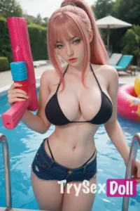 164cm 5ft4 Silicone Summer Girl Sexy Swimsuit Sex Doll
