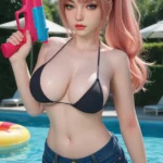164cm 5ft4 Silicone Summer Girl Sexy Swimsuit Sex Doll