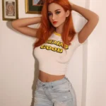 166cm 5ft4 TPE Orange Curls Perky Chests Sex Doll
