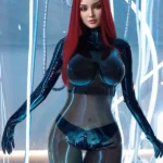 169cm 5ft5 Silicone Sexy Fur Clothing Big Boobs Sex Doll