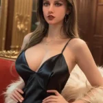 76cm 2ft5 Silicone Torso Western Woman Black Dress Sex Doll