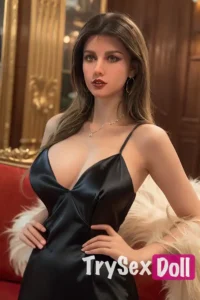 76cm 2ft5 Silicone Torso Western Woman Black Dress Sex Doll