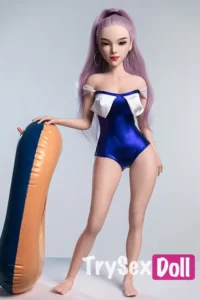 85cm 2ft8 Silicone High Ponytail Petite Figure Sex Doll