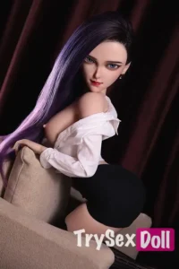 85cm 2ft8 Silicone Purple Hair Small Chests Sex Doll