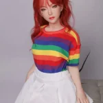 130cm 4ft3 Colorful Lifelike Companion Dolls Rainbow Outfit Realistic Sex Dolls