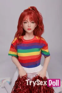 130cm 4ft3 Colorful Lifelike Companion Dolls Rainbow Outfit Realistic Sex Dolls