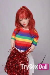 130cm 4ft3 Colorful Lifelike Companion Dolls Rainbow Outfit Realistic Sex Dolls