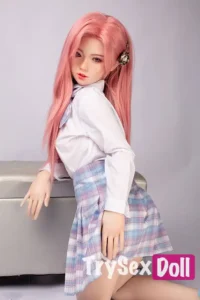 130cm 4ft3 Cute Anime Style Love Dolls Lifelike Pink Haired Companion Dolls