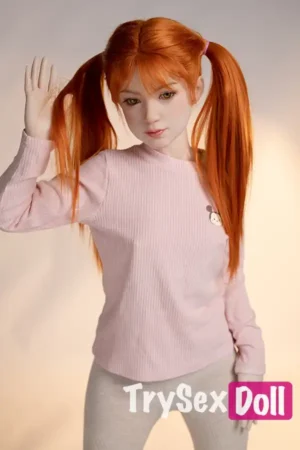 130cm 4ft3 Playful Realistic Companion Dolls High Quality Silicone Red Hair Dolls