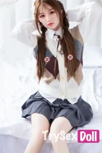 150cm 4ft9 Big Breasted Uniform Sex Dolls Realistic Silicone Sexy Sex Dolls