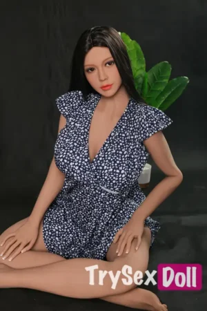 152cm 5ft Blue Floral Dress Big Breast Dolls Fantasy Sex Toys Game Lady Sex Dolls