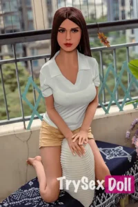 157cm 5ft2 Blue Short Sleeve TPE Sex Dolls Fantasy Sex Toys Game Lady Sex Dolls