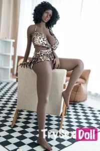 158cm 5ft2 Black Leopard Print Dress Sex Dolls Love Dolls Adult Sex Toys For Men