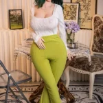 158cm 5ft2 Green Curly Hair Seductive Sex Dolls Adult Dolls Fantasy Sex Toys