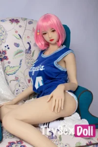 160cm 5ft2 Short Haired Blue Jersey Sex Dolls Female Sex Dolls Breast Sex Toys