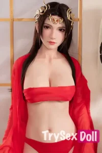 160cm 5ft3 Red Skirt Sexy Charming Sex Dolls Mature Style Realistic Silicone Dolls
