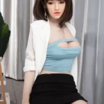 170cm 5ft6 Black Bodycon Skirt Sex Dolls Premium Big Breast TPE Sex Dolls