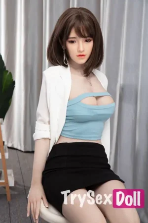 170cm 5ft6 Black Bodycon Skirt Sex Dolls Premium Big Breast TPE Sex Dolls