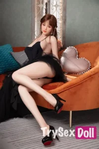 170cm 5ft6 Black Gown Seductive Sex Dolls Fashion TPE Sexy Love Dolls