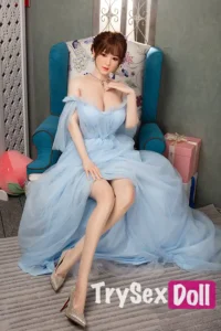 170cm 5ft6 Blue Gown Elegant Silicone Dolls Realistic Elegant Style Silicone Dolls