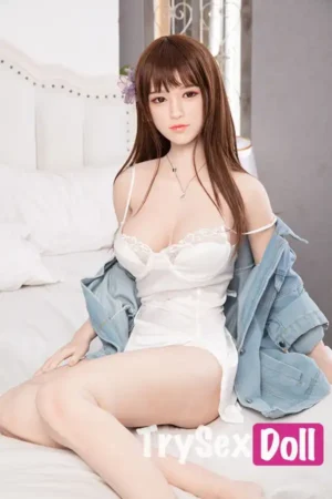 170cm 5ft6 Camisole Dress Silicone Sex Dolls White Transparent Lingerie Dolls