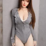 170cm 5ft6 Gray Coat Charming Love Dolls Premium Big Breast TPE Sex Dolls