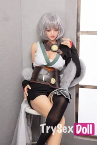 170cm 5ft6 Gray Hair Sexy TPE Sex Dolls Realistic Elegant TPE Love Dolls