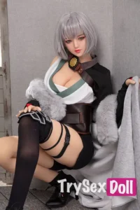 170cm 5ft6 Gray Hair Sexy TPE Sex Dolls Realistic Elegant TPE Love Dolls