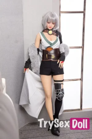 170cm 5ft6 Gray Hair Sexy TPE Sex Dolls Realistic Elegant TPE Love Dolls