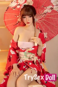 170cm 5ft6 Japanese Style Love Dolls TPE Red Kimono Sexy Dolls