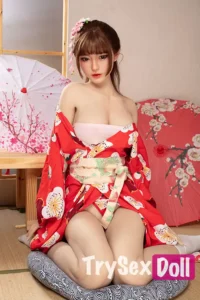 170cm 5ft6 Japanese Style Love Dolls TPE Red Kimono Sexy Dolls