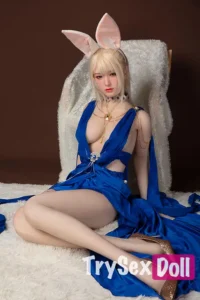 170cm 5ft6 Pink Rabbit Ear TPE Sex Dolls Realistic Elegant TPE Love Dolls