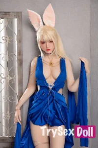 170cm 5ft6 Pink Rabbit Ear TPE Sex Dolls Realistic Elegant TPE Love Dolls