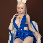 170cm 5ft6 Pink Rabbit Ear TPE Sex Dolls Realistic Elegant TPE Love Dolls