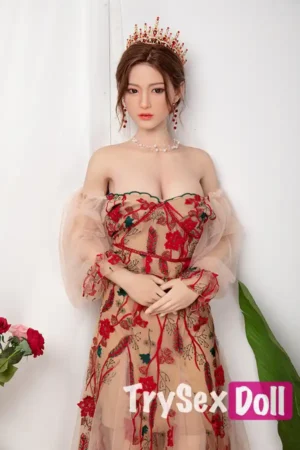 170cm 5ft6 Princess Gown TPE Sex Dolls Red Dress Luxury Realistic Love Dolls