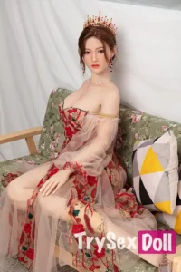 170cm 5ft6 Princess Gown TPE Sex Dolls Red Dress Luxury Realistic Love Dolls