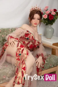 170cm 5ft6 Princess Gown TPE Sex Dolls Red Dress Luxury Realistic Love Dolls