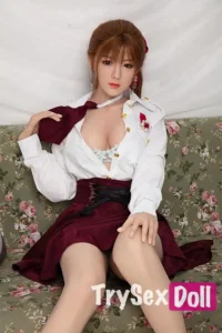 170cm 5ft6 Red Short Skirt Sexy Sex Dolls Uniform Glamorous TPE Sex Dolls